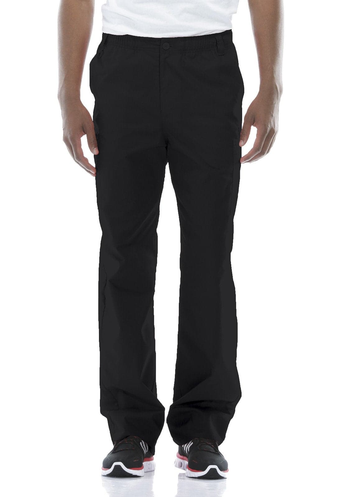 Dickies Mens Zip Fly PullOn Scrub Pant Black XLarge