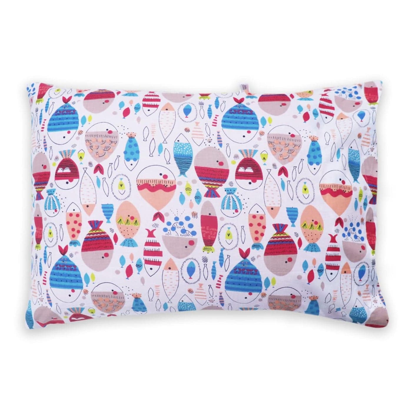 KRADYL KROFT Toddler Pillow with 100 Cotton Removable Cover 20 X 15 Inches Children Pillows Baby Pillows Colorful Fishes