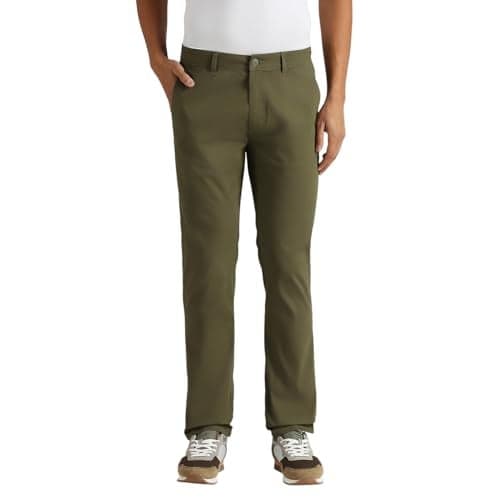 Olive Mid Waist Cash Fit Chinos