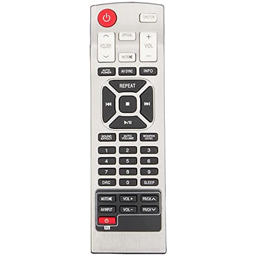 AKB73575435 Sub AKB73575431 Replacement Remote Control for LG Soundbar 310 W Sleek Sound bar System NB4530B S43A2-D NB4532B S43A2-D NB4530A S43A1-D 300 W Sound bar System NB3530A S33A1-D