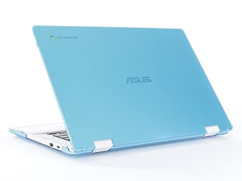 mCover Case ONLY Compatible with 2021~2022 14-inch ASUS Chromebook CX1 (CX1400) Series Laptop Computers (NOT Fitting Any Other ASUS Models) - Aqua
