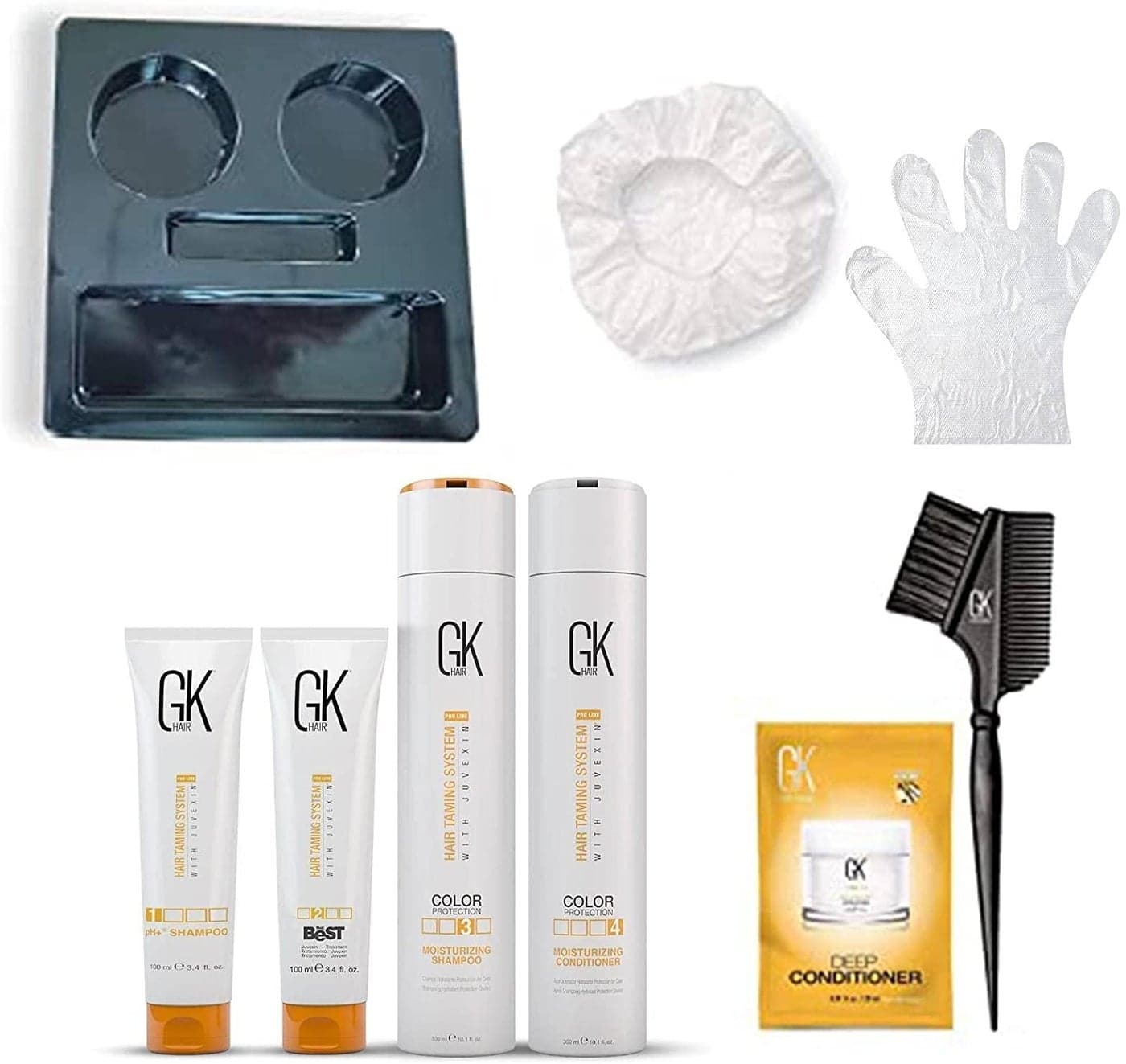 GK HAIR Tratamiento de Keratina Queratina The Best Consumer Box Kit 101 Fl Oz300ml Smoothing Keratin Treatment Professional Straightening For Silky Smooth Frizzy Hair