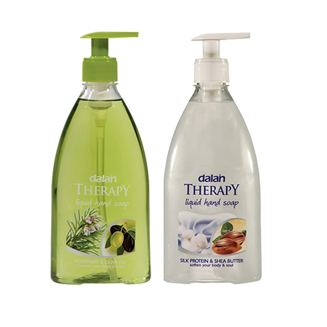 Dalan Therapy Liquid Soap COMBO Rosemary Olive Oil 400 ml plus Shea Butter Silk Protein 400 ml