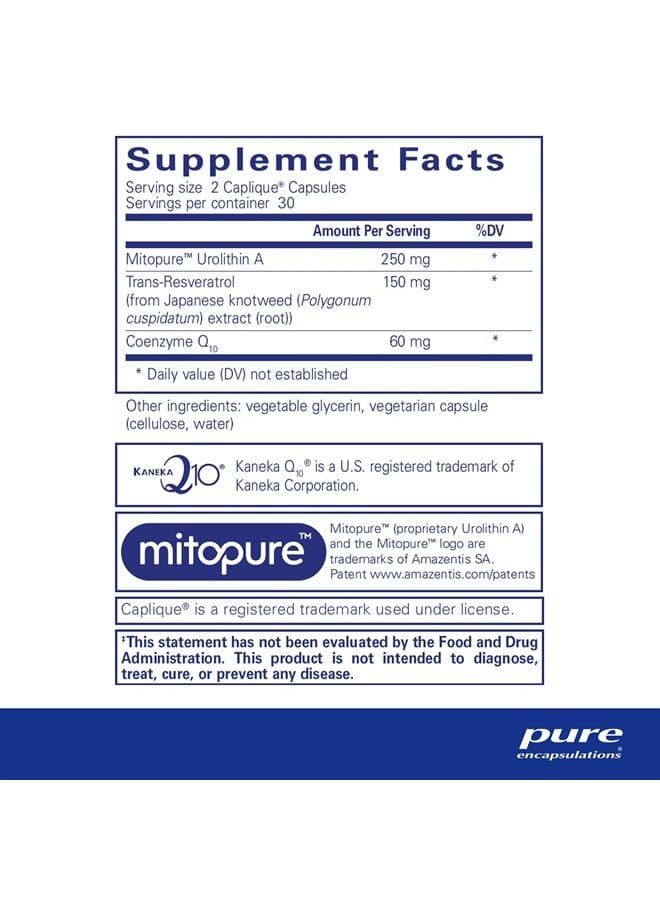 Renual | Support for Muscle Function, Cellular Energy Production, Mitochondrial Health, and Healthy Aging* | 60 Caplique Capsules