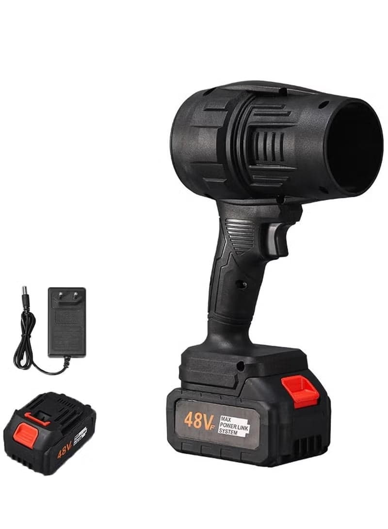 Portable Cordless Turbo Air Blower | Battery Powered Powerful Compact Blower for Cleaning & Drying | Lightweight & Efficient | (Black)