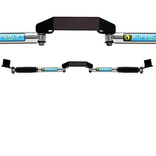 RealTruck SUPERLIFT SUSPENSION Dual Stabilizer Kit for RAM 2500/3500 | Bilstein 5100 Series Cylinders | 92700 | Fits 2003-2008 Dodge RAM 2500/3500 4WD with 3" of Lift or Higher