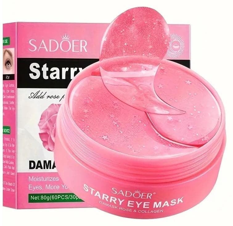 Beauty Rose Hydra-Gel Eye Mask Sheet For Smooth, - Perfect For All Skin Types - Travel And Home Use