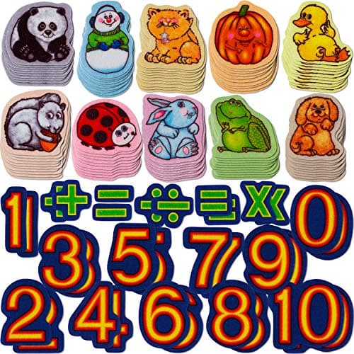 Little Folk Visuals Beginner's Counting Set Precut Flannel/Felt Board Figures, 132 Pieces Set