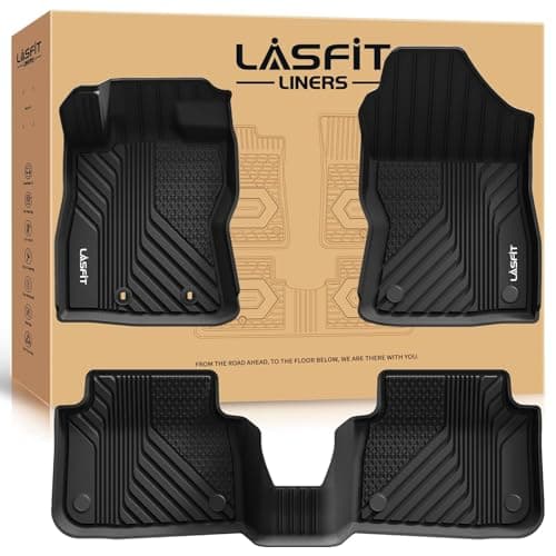 LASFIT All Weather Floor Mats for Subaru Crosstrek & Impreza 2024 2025, Custom Fit All Season Guard Odorless Anti-Slip Floor Liners for Subaru Crosstrek & Impreza Car Accessories, Black