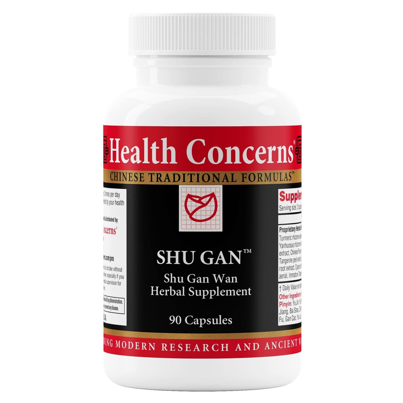 Health Concerns Shu Gan Liver Health Formula Digestion Support Supplement 90 Capsules