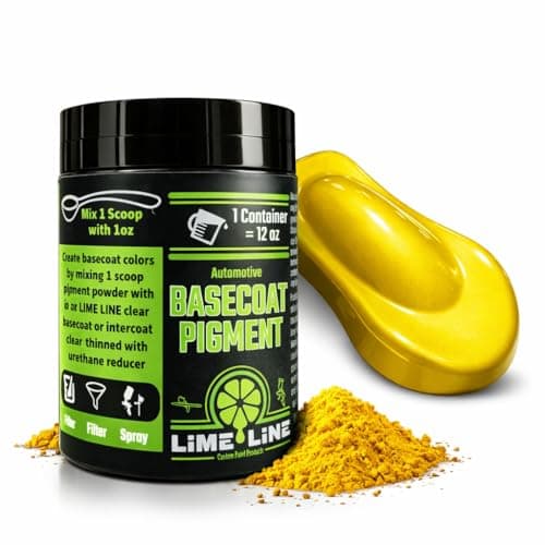 LiME LiNE Base Coat Maker Pigment Powder Automotive Grade Basecoat Metallic Yellow Pearl