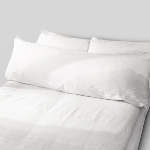 FeelAtHome 100 Cotton Pillow Protector with Zipper Waterproof Cover 20 x 54 Inches Body Pillow Single Noiseless Pillowcase Encasement Zippered Pillow Case Protectors