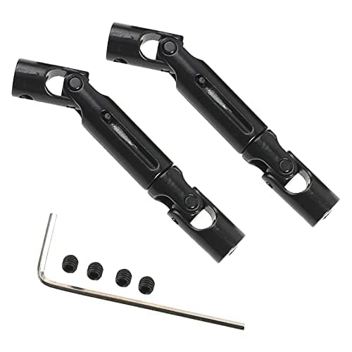 ShareGoo Universal RC Drive Shaft 58mm71mm Compatible with MN Model MN90 MN91 MN45 MN99 MN96 MN99S WPL D12 B14 B16 B24 B36 C14 C24 C34 112 124 RC Crawler Car Upgrade Parts Black