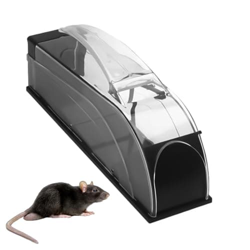HASTHIP® Rat Trap Cage for House Garden Patio with Handle, 25cm Humane Mouse Trap Cage, Reusable Enlarged Smart Rat Catcher