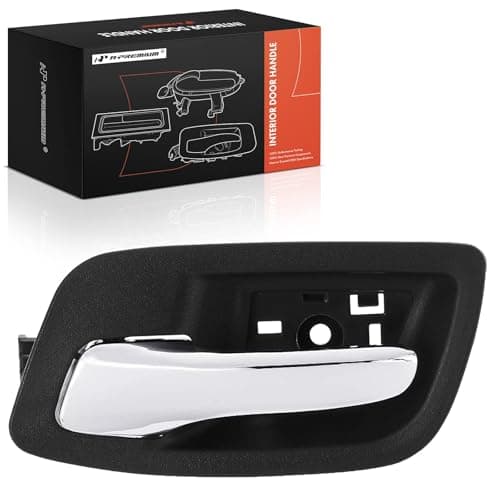 APremium Rear Left Driver Side Interior Door Handle Compatible with Dodge Charger 2011 2012 2013 2014 Black Housing with Chrome Lever Replace 1RE75DX9AC 1RE77DX9AD
