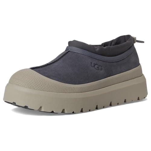 UGG Men's Tasman Weather Hybrid Shoe, Obsidian/Cobble Grey, 11