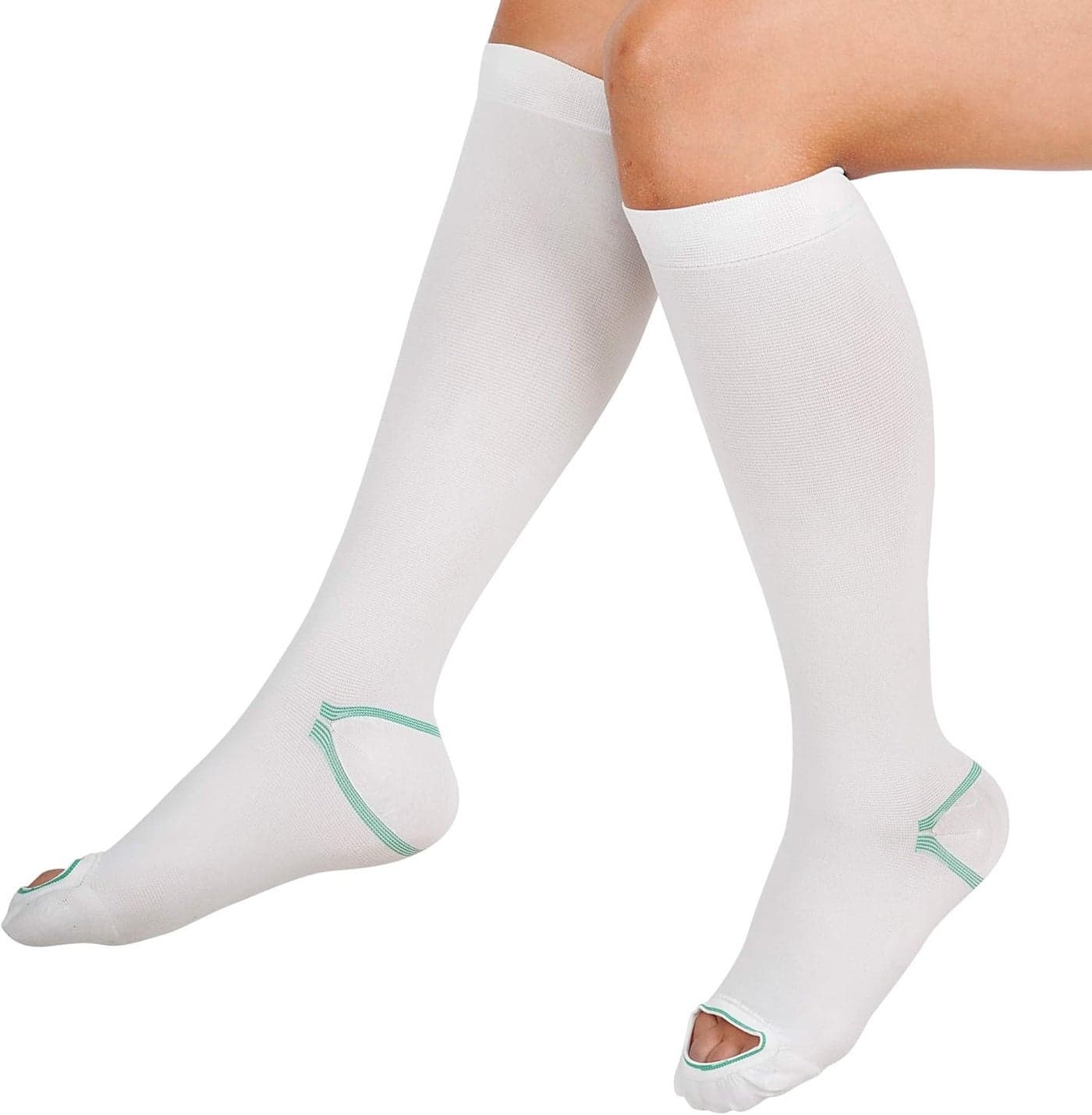 invera Anti Embolism Compression Stockings Knee High Unisex Ted Hose Socks 1520 mmHg Moderate Level