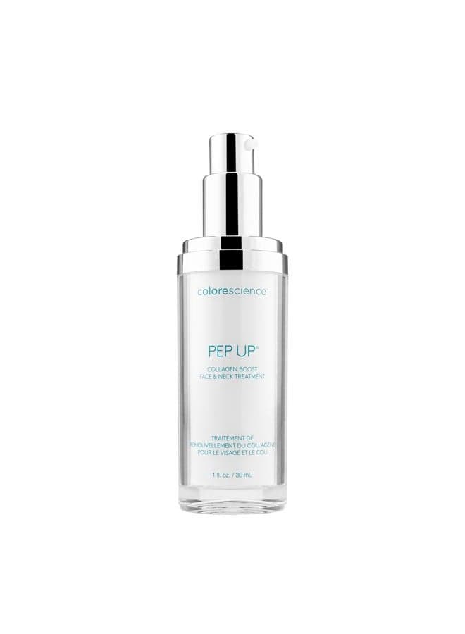 Pep Up Collagen Renewal Face & Neck Treatment, Promotes Collagen and Elastin Production, 10 Peptides to Defend Against Signs of Aging