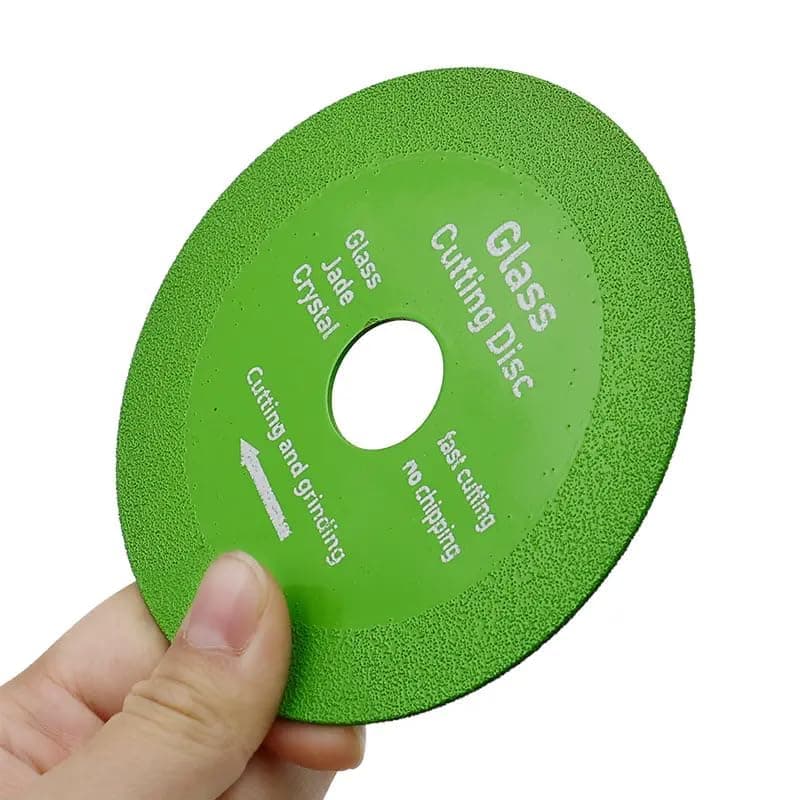 Self Lub 4-Inch Diamond Glass Cutting Disc – Ultra-Thin Ceramic Saw Blade for Angle Grinder – Smooth Cutting & Grinding of Glass, Crystal, Wine Bottles, Porcelain, and Tile (1PC)