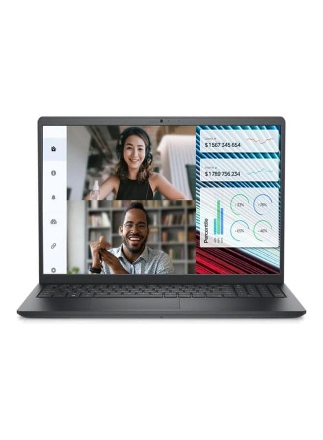 Vostro 3520 (Upgraded Version) Laptop With 15.6-inch Full HD Display, Intel Core i7-1255U Processor/16GB RAM/512GB SSD/DOS(Without windows)/Intel Iris Xe Graphics/ English/Arabic Black