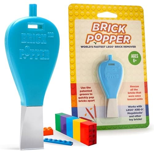 Brick Popper Worlds Fastest Separator Tool Efficient Remover for Kids and Adults Perfect for Ages 6 and Up Essential Tool Light Blue