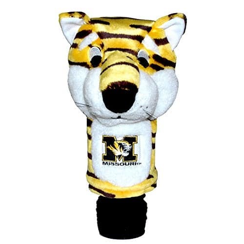 Team Golf NCAA Missouri Tigers Mascot Head Cover Mascot Golf Club Headcover, Fits most Oversized Drivers, Extra Long Sock for Shaft Protection, Officially Licensed Product