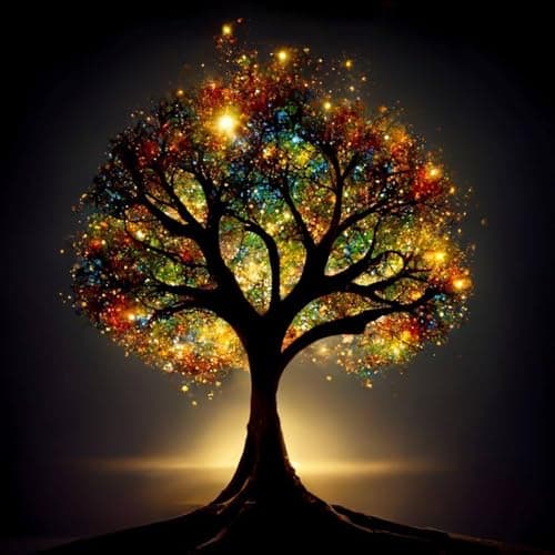 KINPLUB 5D Diamond Painting Kits for Adults Glitter Tree of Life Diamond Art Kits for Adults Beginners DIY Full Round Drill Paint by Diamonds Home Wall Decor 12 x 12 Inch
