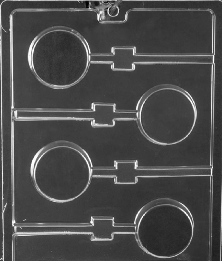 National Cake Supply Plain Round Cookie Lollipop Chocolate Mold AO150
