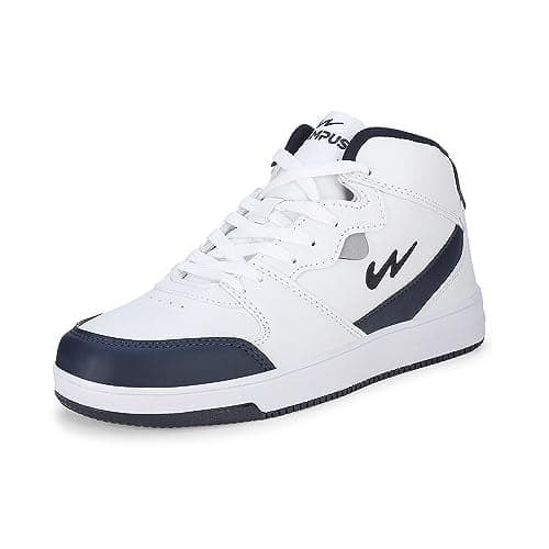 Campus Men's OG-09 Sneakers WHT/Navy - 9UK/India