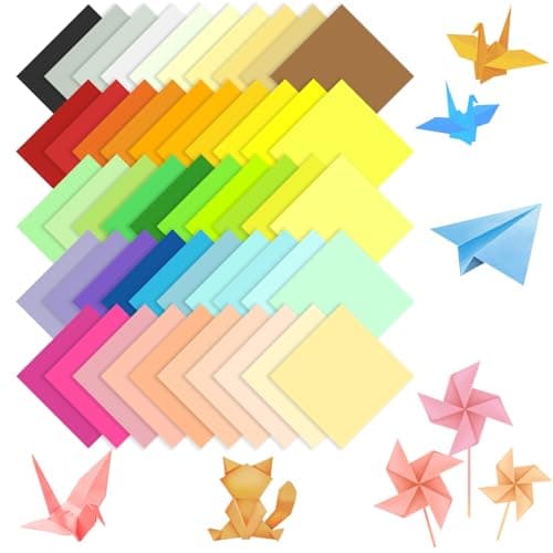 200 Sheets 50 Colors Origami Paper6x6 inchDouble Sided Colors Paper for Arts and Crafts Projects