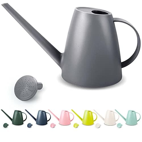 Watering Can for Indoor Plants, Small Watering Cans for House Plant Garden Flower, Long Spout Water Can for Outdoor Watering Plants 1. 8L 1/2 Gallon (Gray)