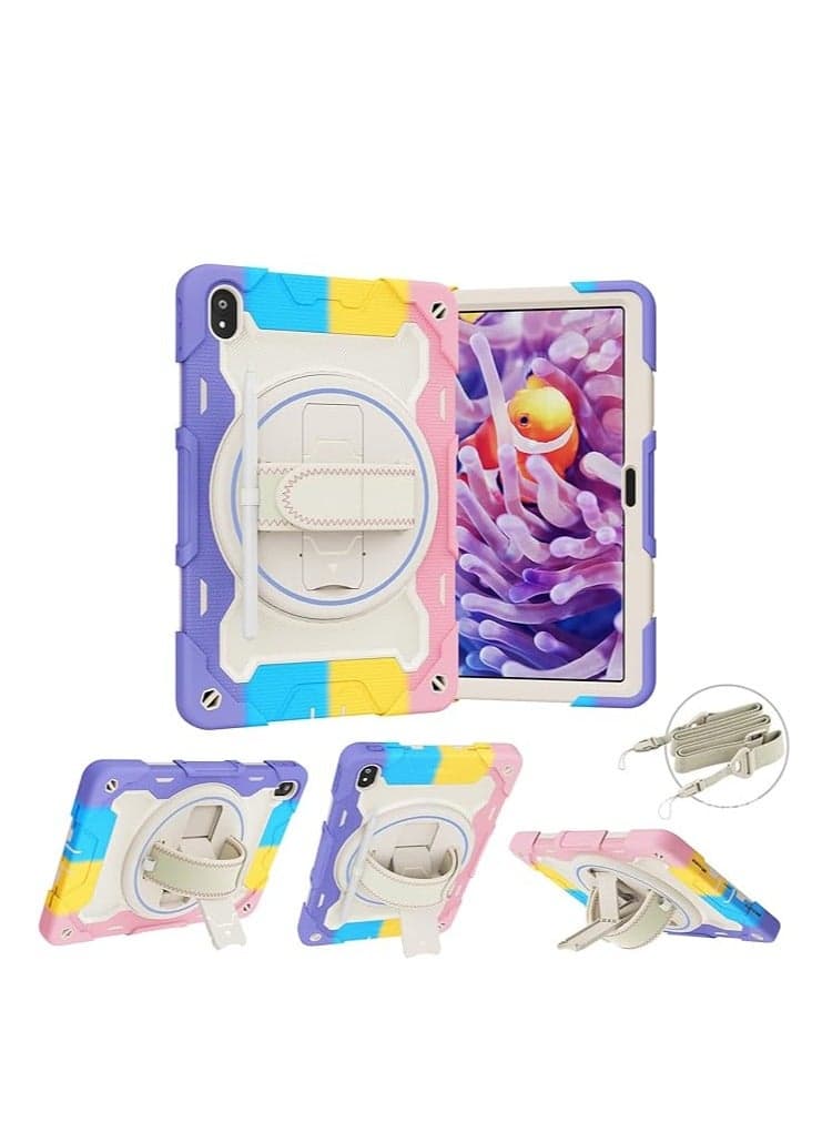 Case for Huawei MatePad 11 2021 , Heavy Duty Rugged Protective Shockproof Child Case with 360° Swivel Stand and Shoulder Strap for Huawei MatePad 11 Tablet