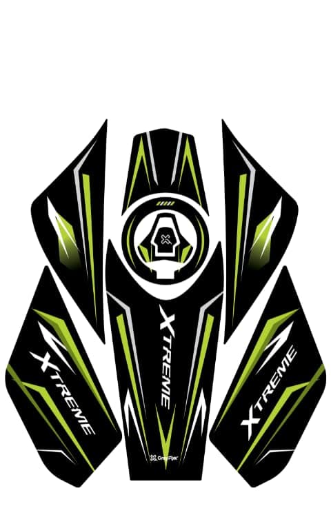Grayfixx Full Custom Tank Pad for Xtreme 125R | Xtreme 125 Sticker, Pack of 1