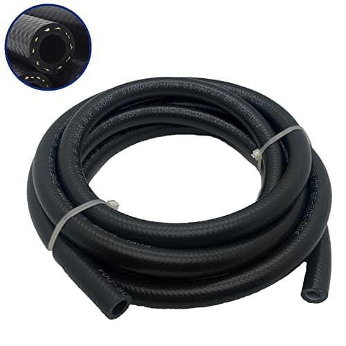 Byredio 5/8 Fuel Line Hose Transmission Cooler Hose 5FT Push Lock Power Steering Fuel Injection Hose 150PSI