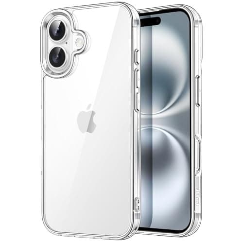 JETech Case ONLY for iPhone 16 Plus 67Inch NonYellowing Shockproof Phone Bumper Cover AntiScratch Clear Back Clear