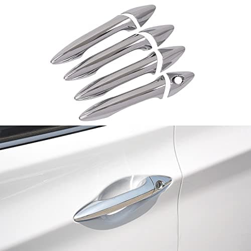 WZXDAUTO Doors Handle Cover 8pcs for Hyundai Elantra 2012-2014 Left Hand Drive Car, ABS Triple Chrome Plated, Decoration and Protection for Handle of Car
