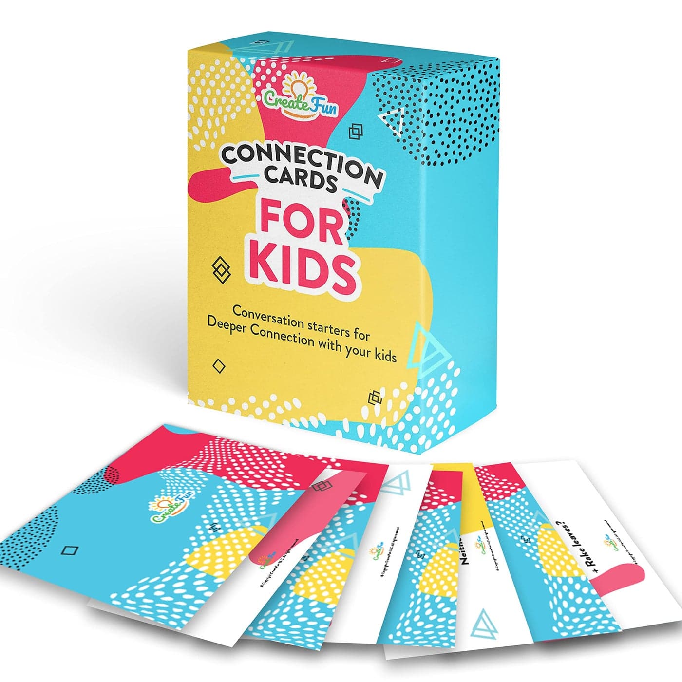 Valentine's Day Gift for Kids - 101 Connection Cards - Engaging and Fun Conversation Cards for Ages 3 and Up to Help Improve Self-Confidence, Build Deeper Connections, and Strengthen Family Bonds