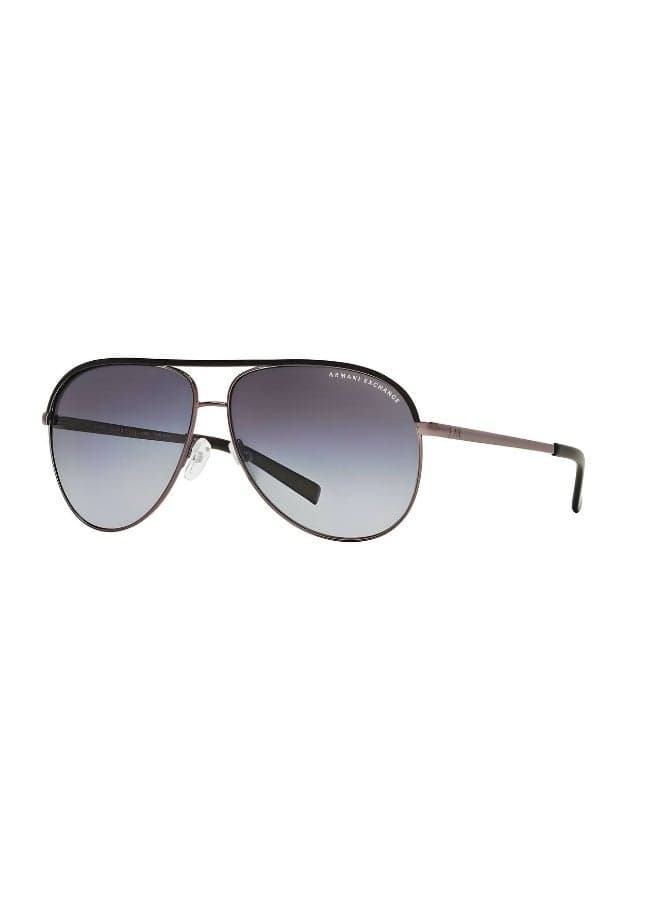 AX2002 6006T3 Unisex's Full Rim Pilot Polarized Sunglasses - Lens Size: 61 mm