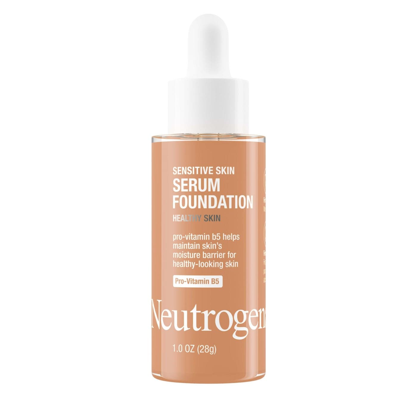 Neutrogena Healthy Skin Sensitive Skin Serum Foundation with ProVitamin B5 Color Correcting Pore Minimizing Liquid Foundation Face Serum Buildable Coverage MediumDeep 01 1 oz
