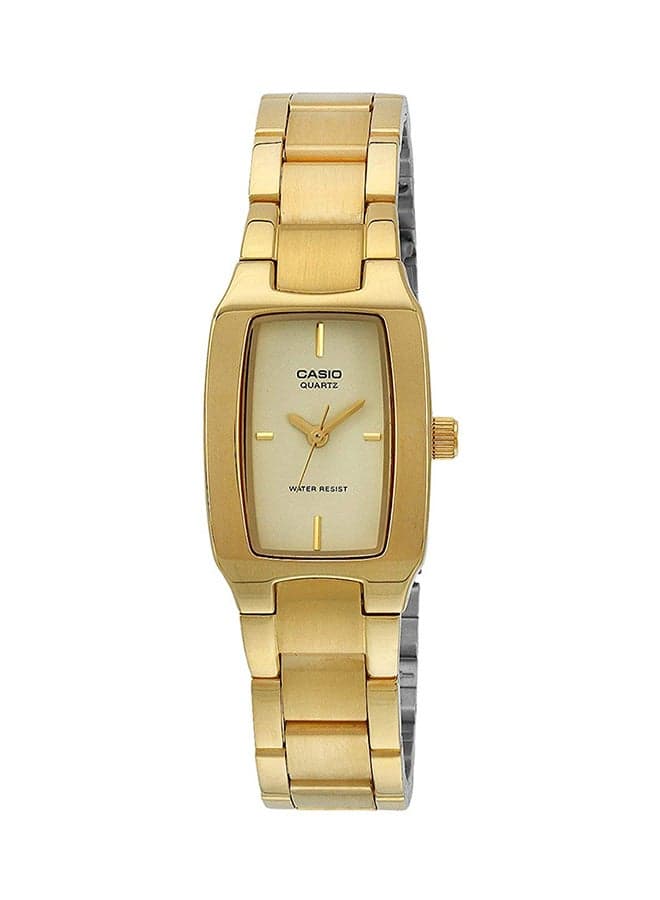 Women Enticer Water Resistant Analog Watch LTP-1165N-9CRDF-R - 33 mm - Gold