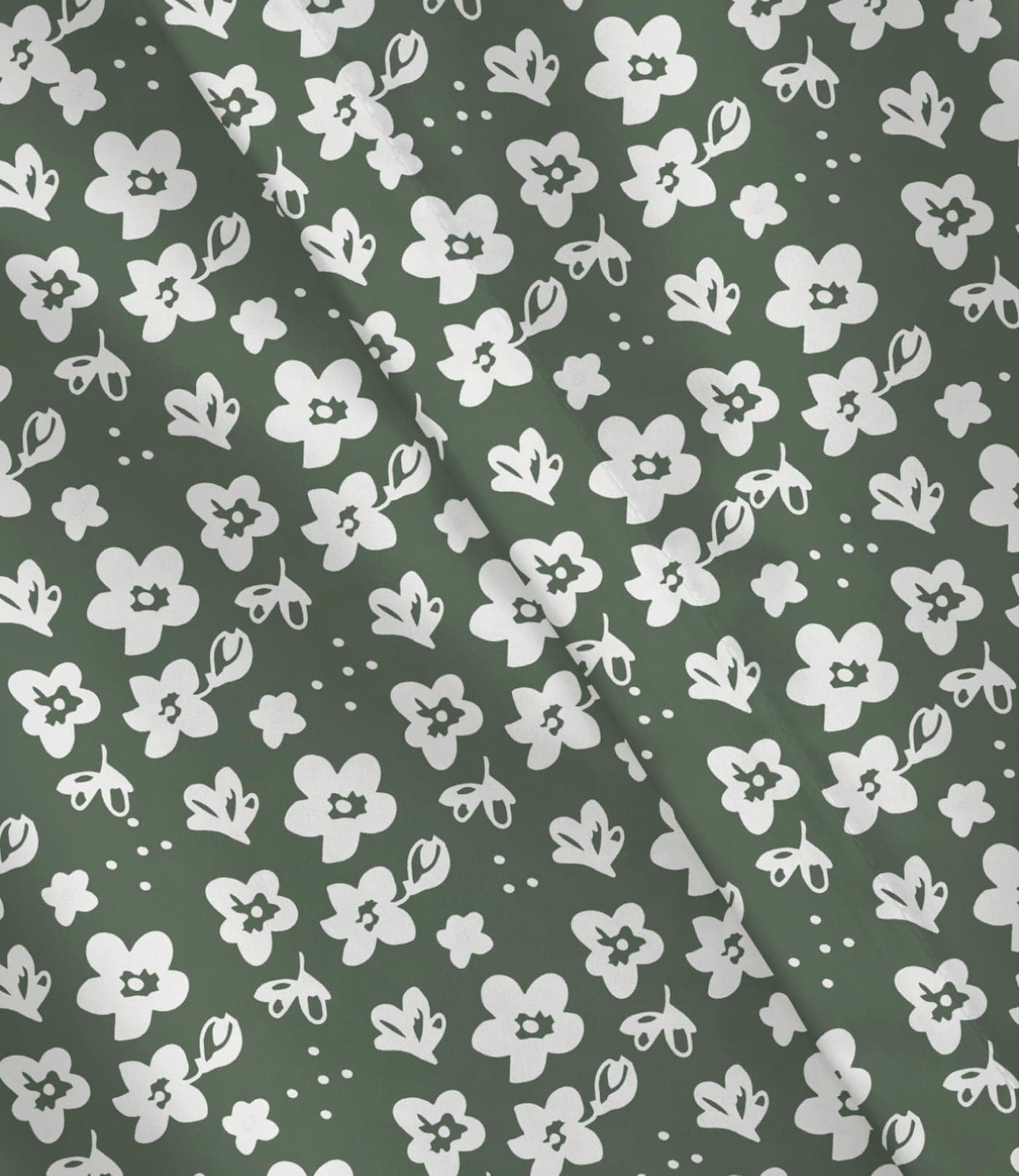 Duvet Cover Full Size Set - Extra Soft Floral Duvet Cover 80 x 90 with 2 Pillow Shams - Comfy, Cozy, Breathable Floral Bedding Set - Hotel Luxury & Fade Free with Zipper Closures & Ties - Green Meadow