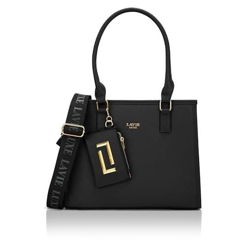 Lavie Luxe Women's Duo Quad Medium Solid Tonal Satchel Handbag for Women | Satchel Bag for Women Work | Ladies purse | Stylish Shoulder Bag | Ladies Gift