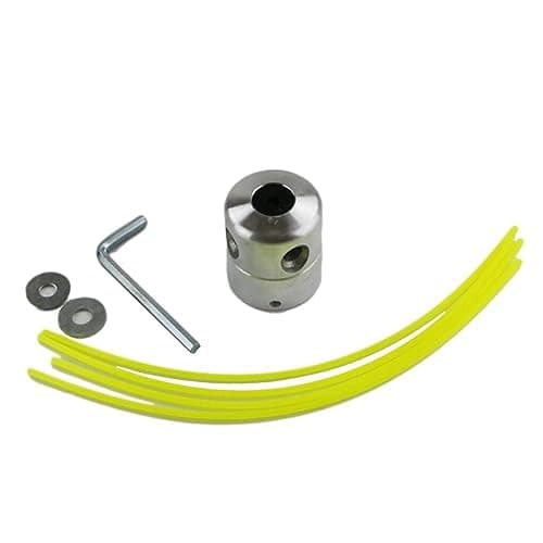 YUVCON Brush Cutter Attachment | Aluminum Grass Trimmer Head with 4 Lines Brush Cutter Accessories Cutting Line Head for Strimmer | BrushCutter Attachment