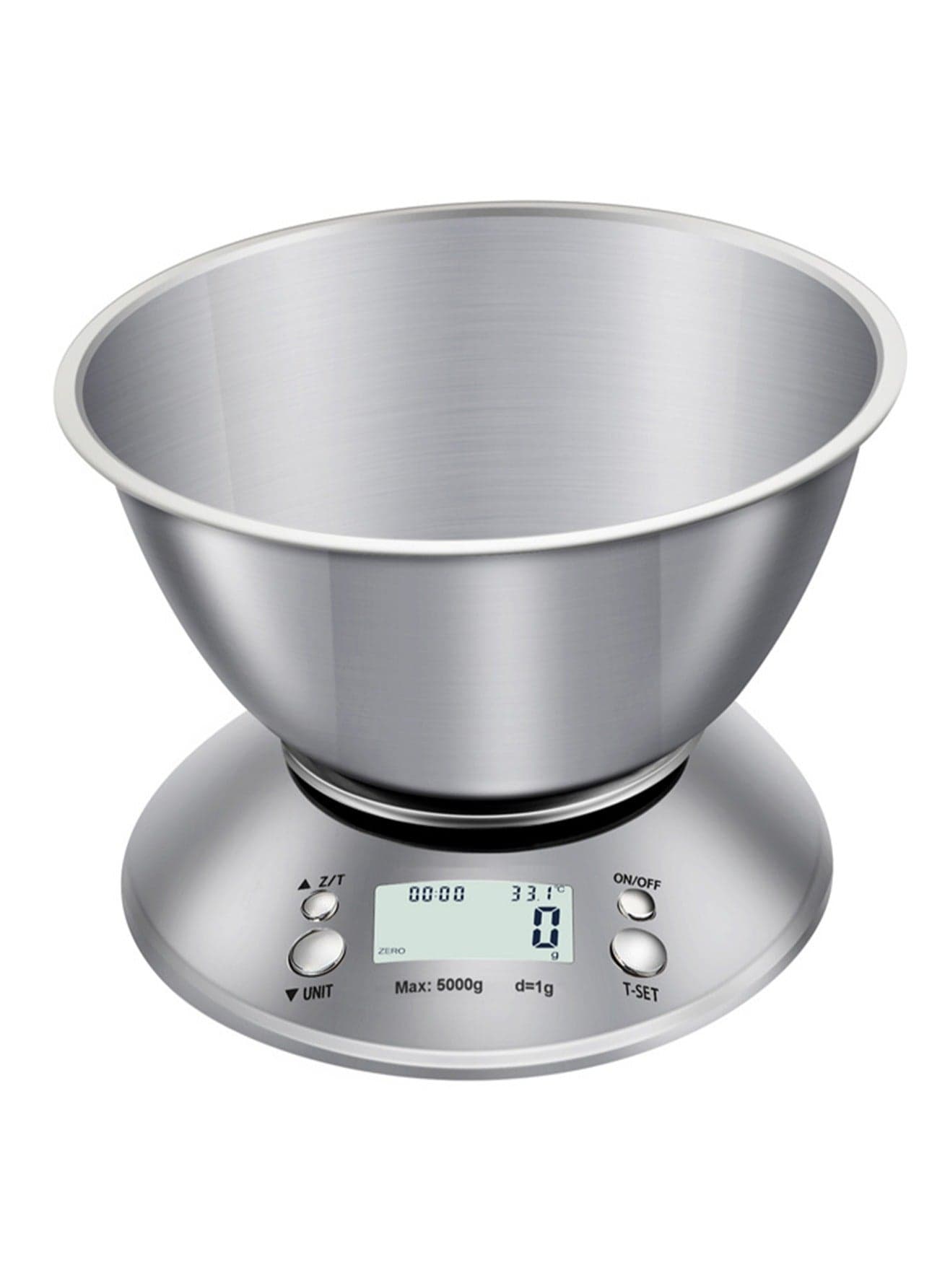 Household Stainless Steel Kitchen Scale 5kg/1g With Bowl Baked Food Gram Scale
