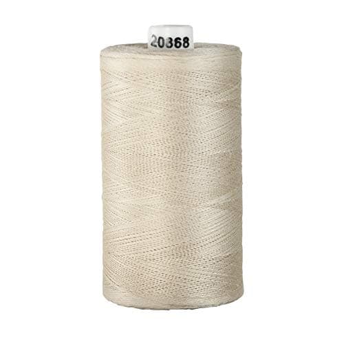 Connecting Threads Cream 100% Cotton Thread for Sewing, Quilting, and Crafting - 50-Weight - 1200 Yard Large Spool (Natural)