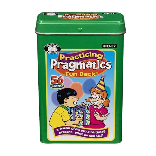 Super Duper Publications Practicing Pragmatics Fun Deck Conversation and Social Skills Flash Cards Educational Learning Materials for Children
