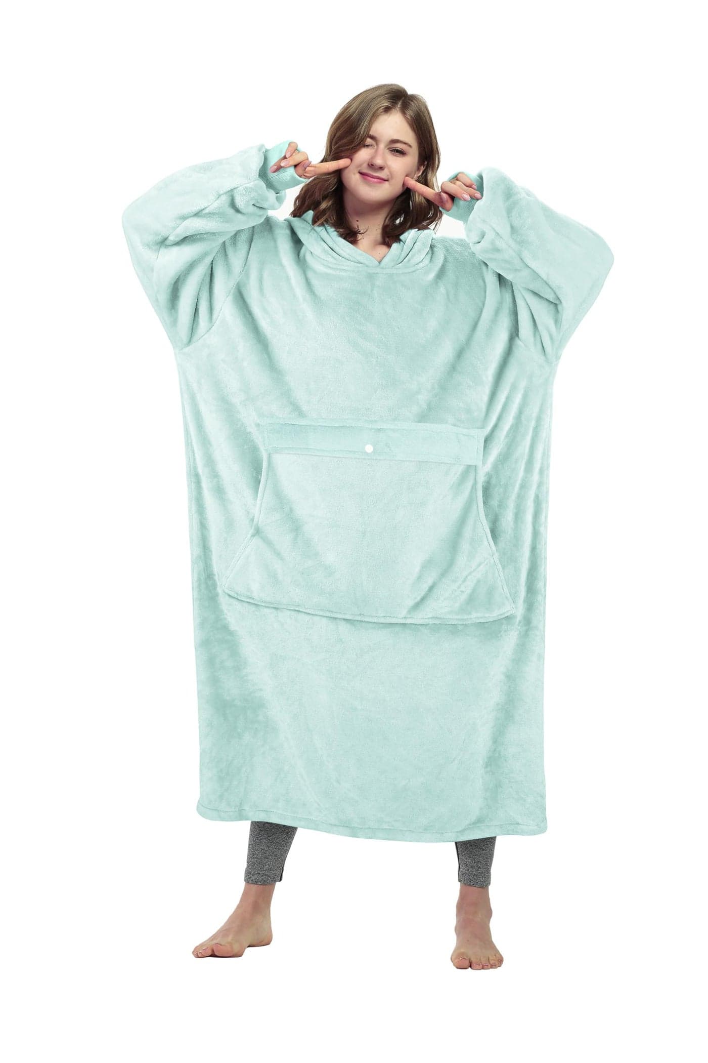 Catalonia Full Body Oversized Blanket Hoodie Sweatshirt Extra Long Wearable Fleece Pullover Gift for Adult Men Women Wife Girlfriend