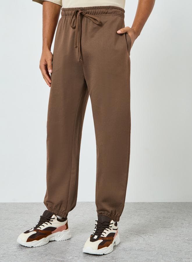 Men Brown Relaxed Fit Joggers