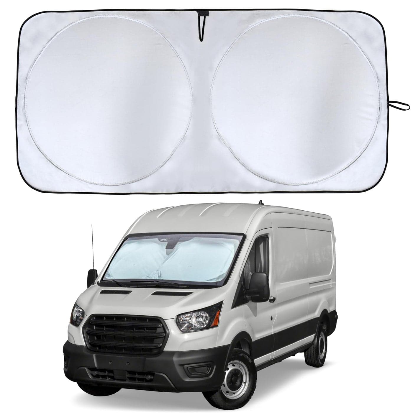 EcoNour Foldable Car Windshield Sun Shade Sun Shade for Car Windows Blocks UV Rays and Keeps The Heat Out Foldable Essential Accessory for Enhanced Comfort XXXLarge 70 x 42 inches