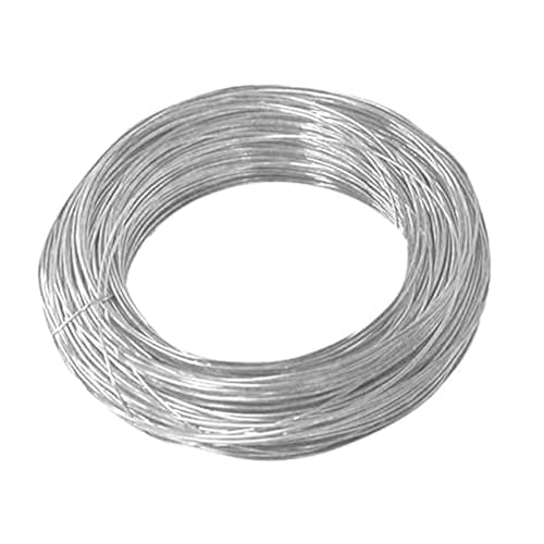Beadsnfashion 60 Meters Brass Wire DIY Silver Plated for Jewellery Making, Beading, Craft Work, Flower Making, Hobby and School Project (SIlver, 28 Gauge (0.36mm))